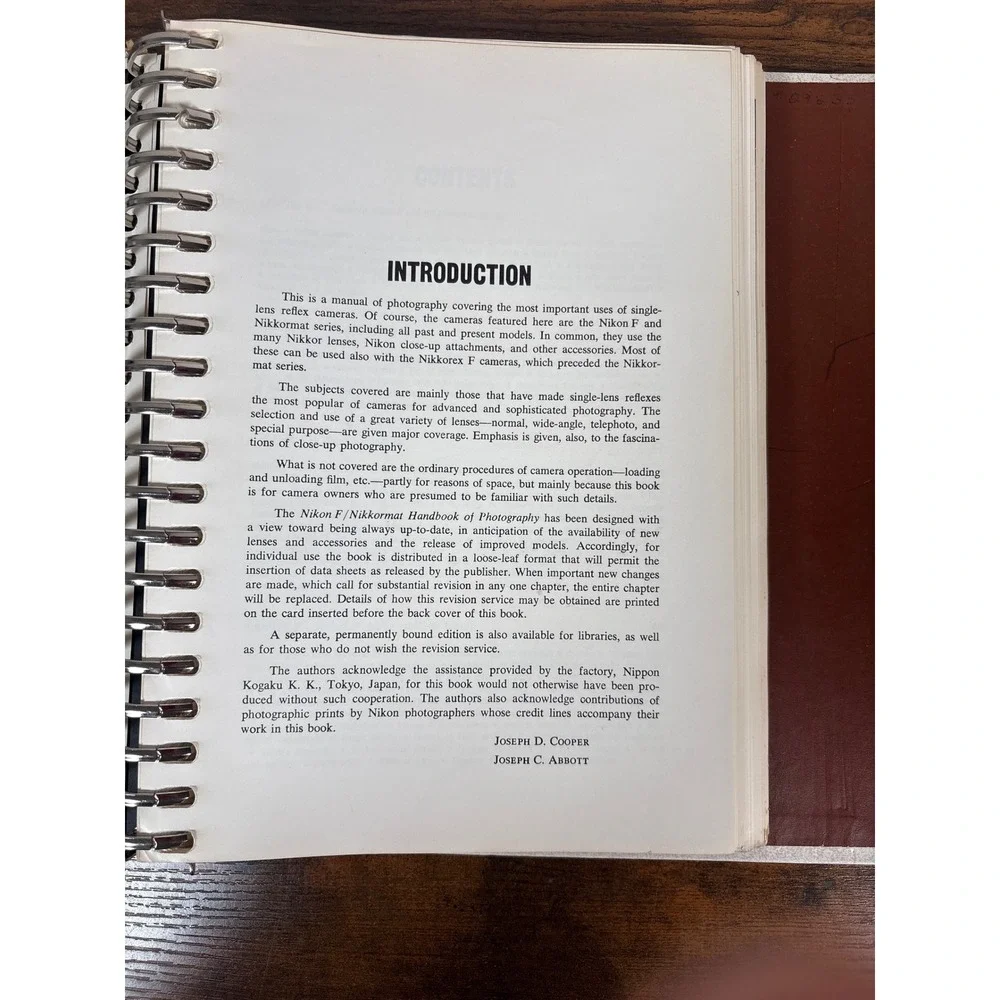 Vintage 1968 Nikon F Nikkormat Handbook of‎ Photography Manual Cooper Abbott